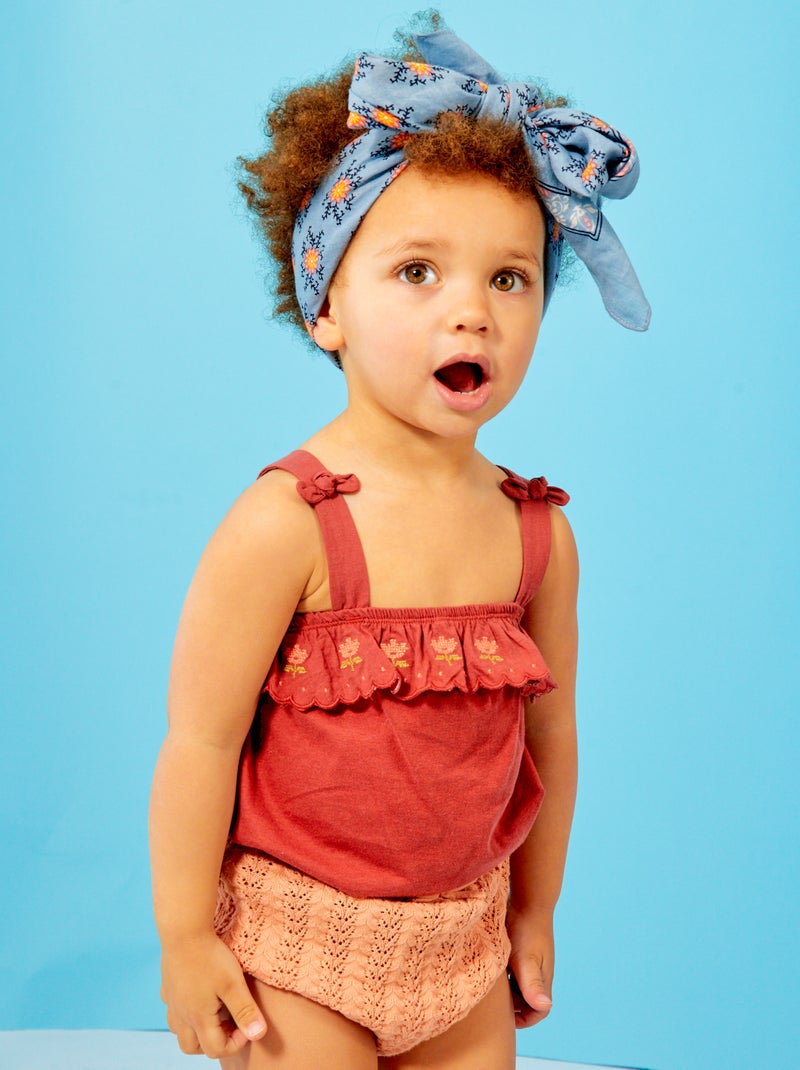 Singlet met brede schouderbandjes ROSE - Kiabi