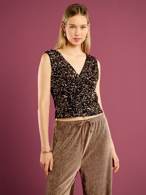 Singlet met lovertjes - Kiabi