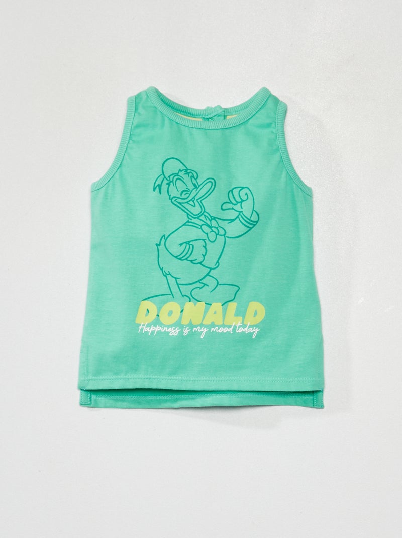 Singlet met print 'Disney' 'Donald' GROEN - Kiabi