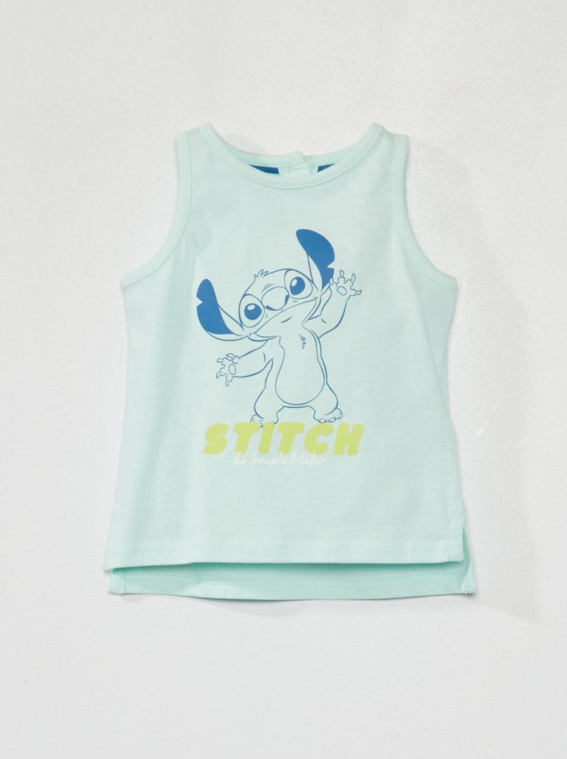 Singlet met print 'Disney' 'Stitch' BLAUW - Kiabi