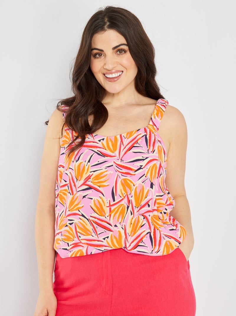 Singlet met print 'Only' ROZE - Kiabi