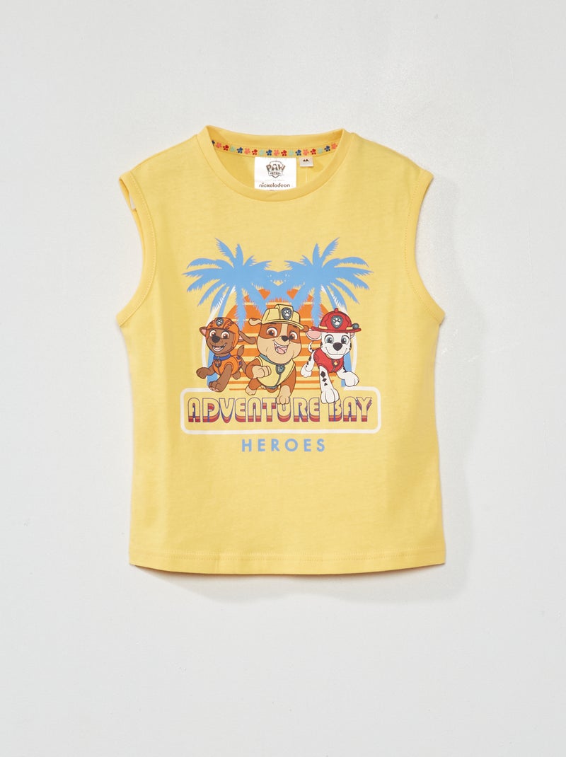 Singlet met print 'PAW Patrol' geel - Kiabi