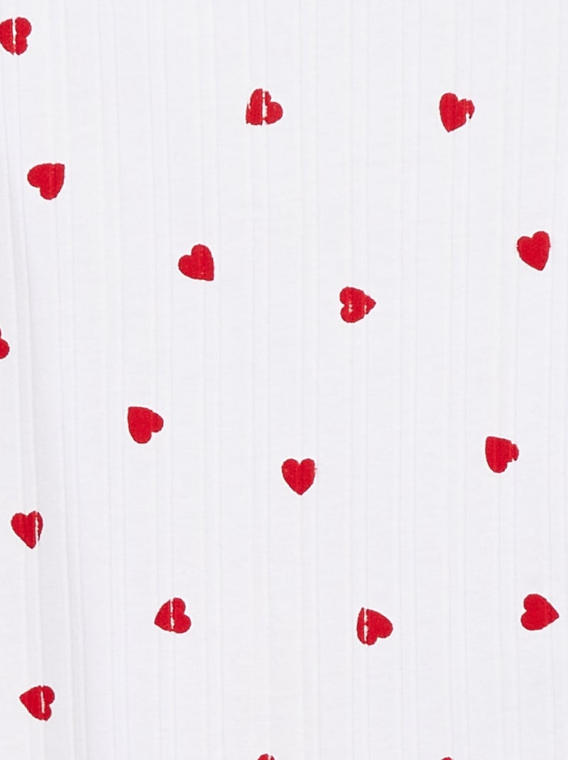 Singlet met print Wit - Kiabi