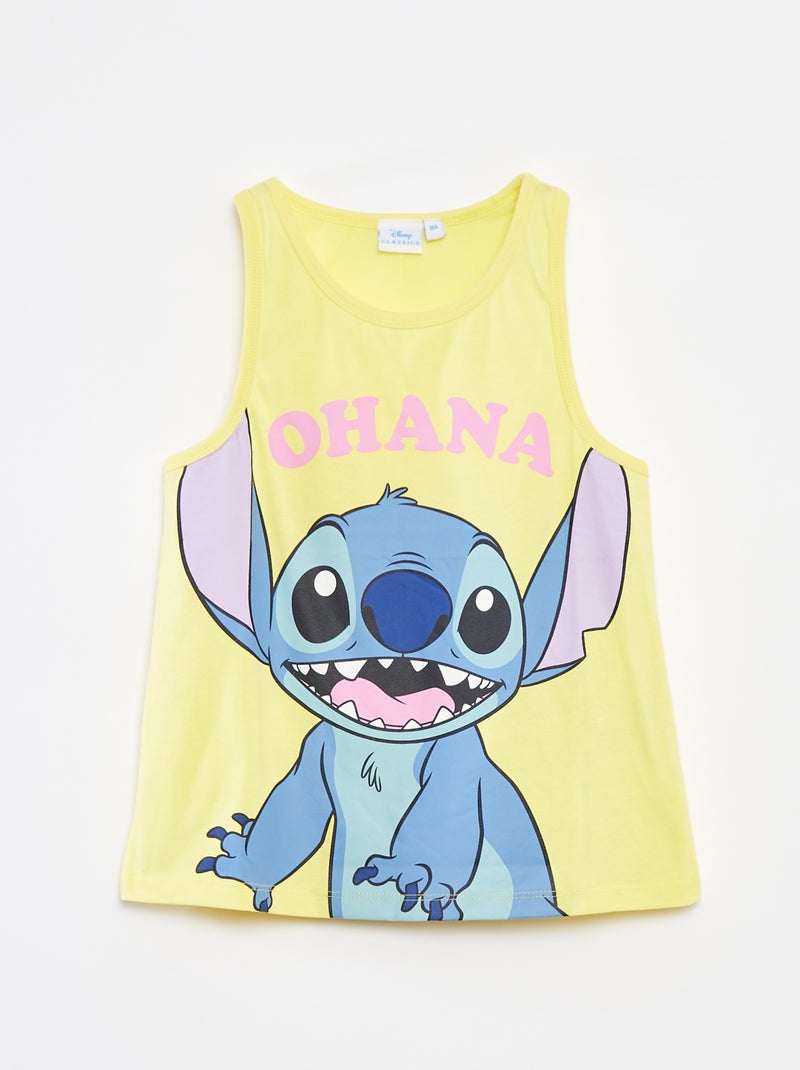 Singlet met 'Stitch'-print GEEL - Kiabi