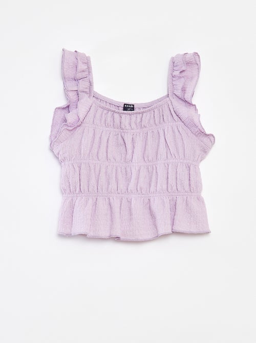 Singlet met wafeltextuur - Kiabi