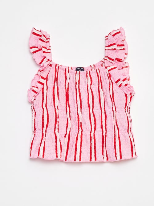Singlet met wafeltextuur - Kiabi