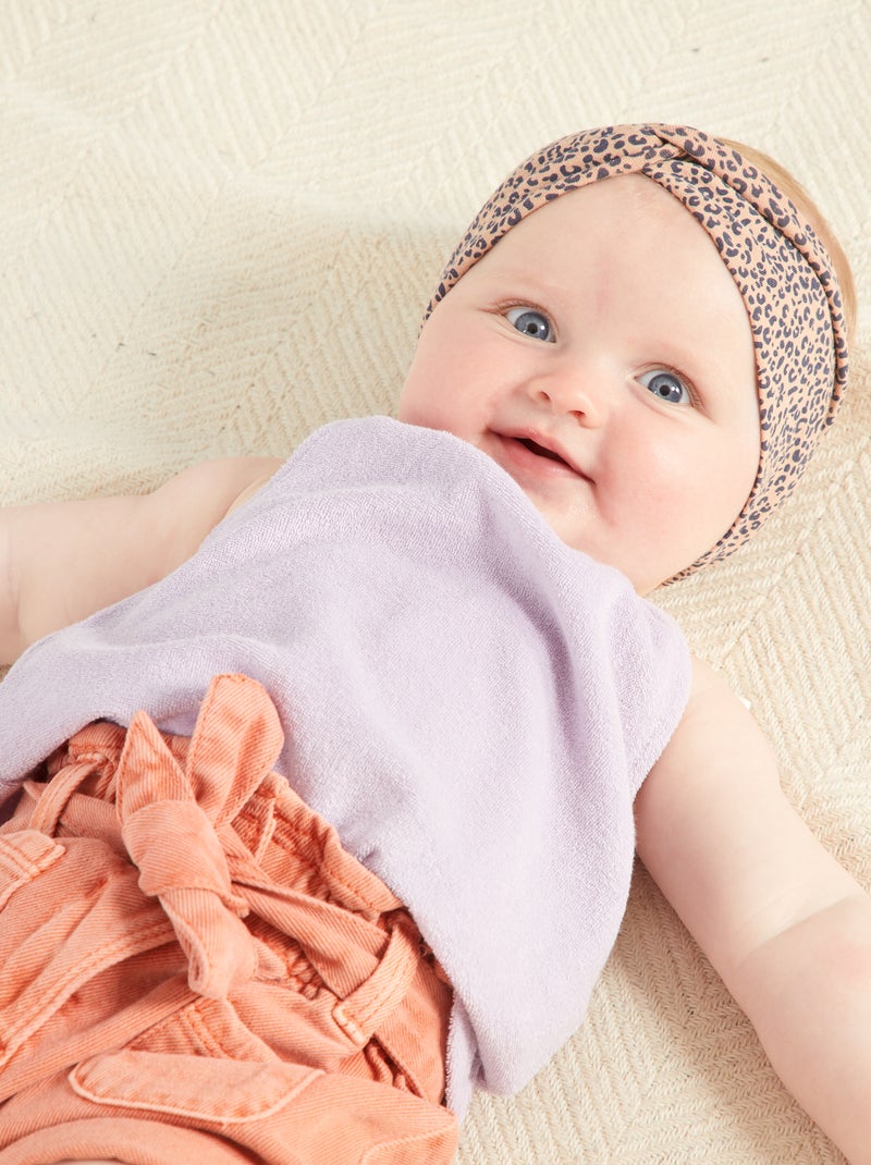 Singlet van badstof met smalle bandjes ROSE - Kiabi