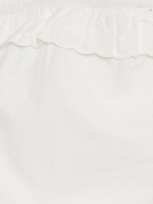 Singlet van licht, katoenen Engels kant - Kiabi