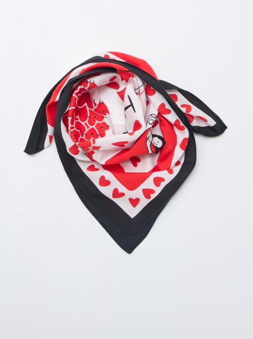 Sjaal (65x65 cm) 'Agathe Sorlet x Kiabi' - Valentijnsdag - Kiabi