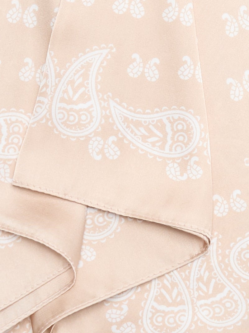 Sjaal met "bandana"-print Biege - Kiabi