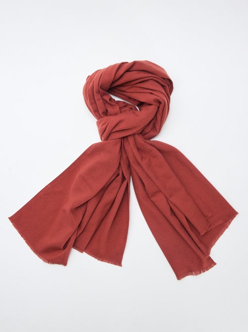 Sjaal van warm en zacht breisel - Kiabi