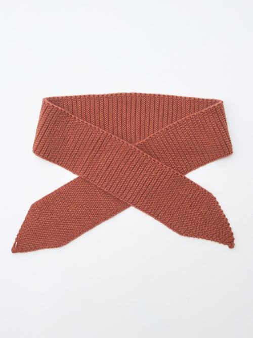 Sjaal van zwaar tricot in foulardmodel - Kiabi