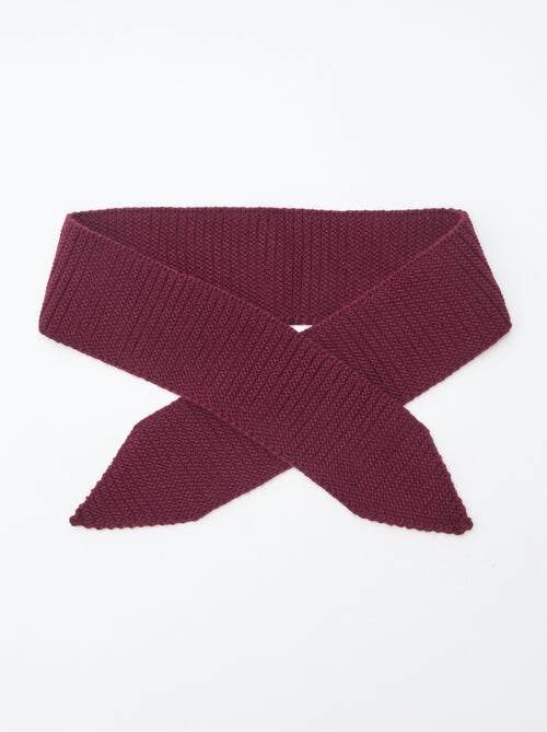 Sjaal van zwaar tricot in foulardmodel - Kiabi