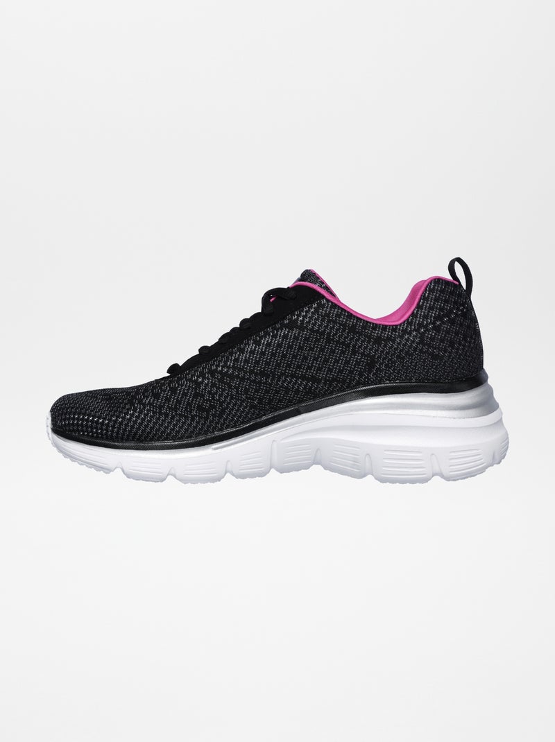 'Skechers'-sneakers met sleehak ZWART - Kiabi