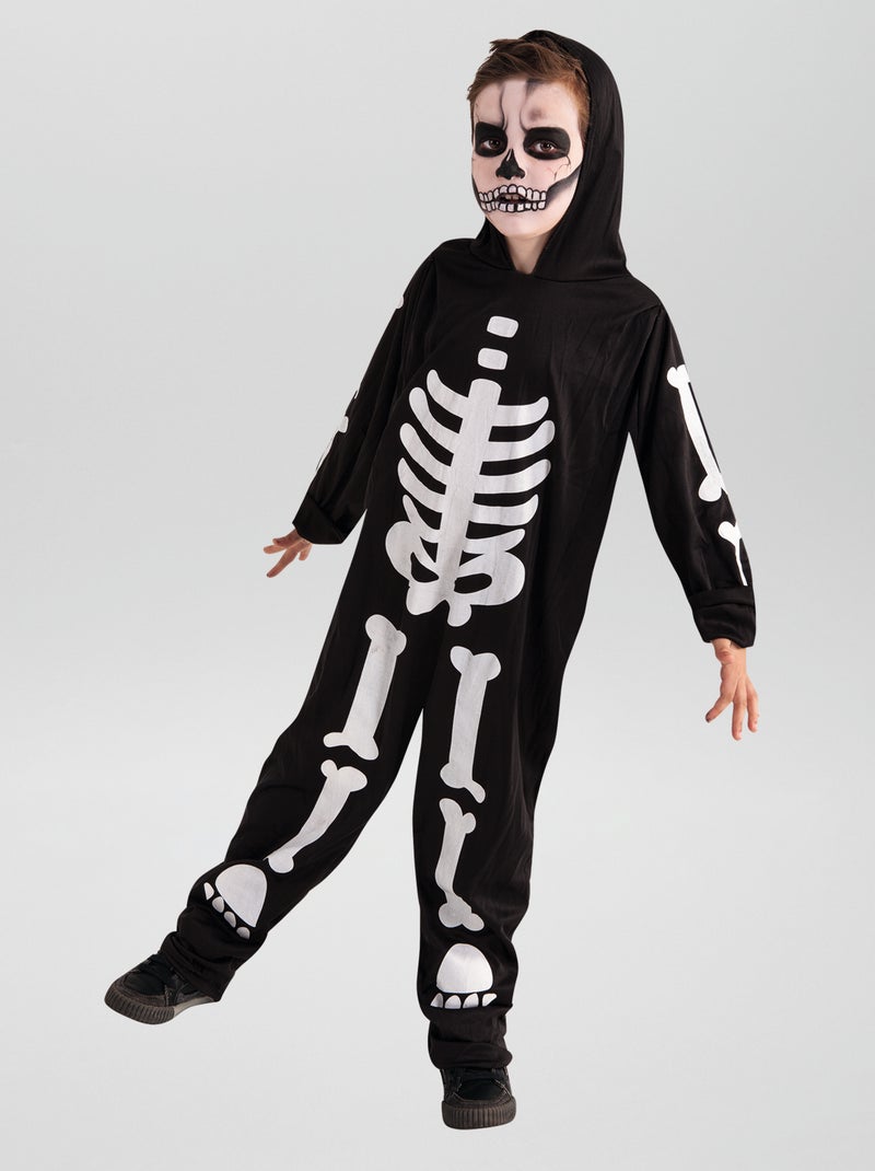 Skelet verkleedkleding zwart / wit - Kiabi