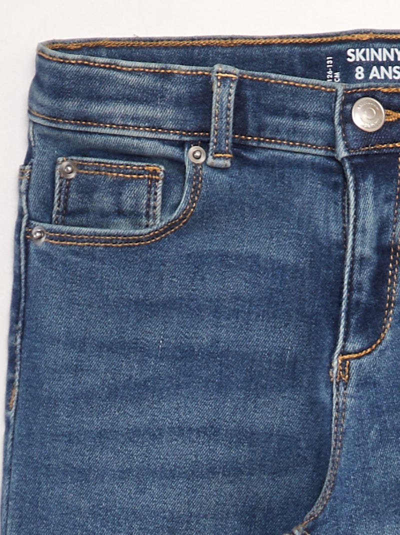 Skinny 5-pocketjeans BLAUW - Kiabi