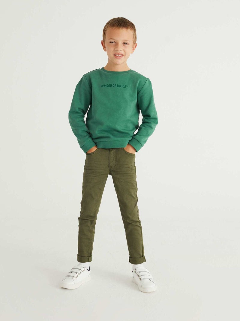 Skinny 5-pocketjeans Groente - Kiabi