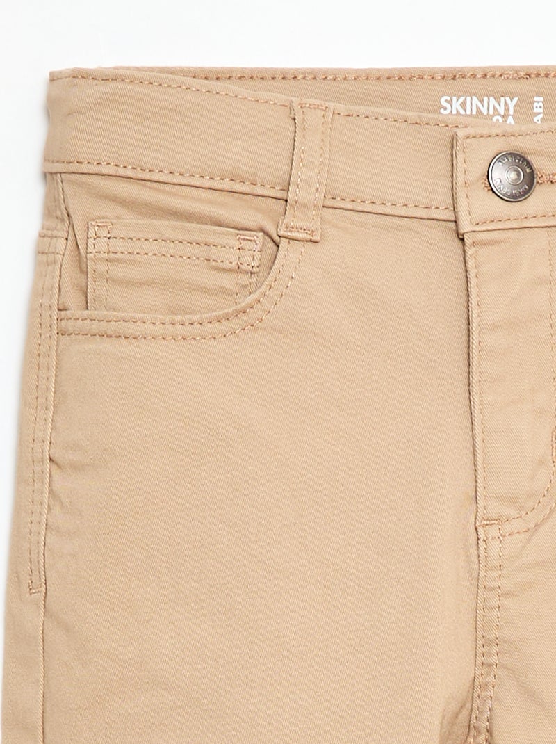 Skinny basisbroek Biege - Kiabi