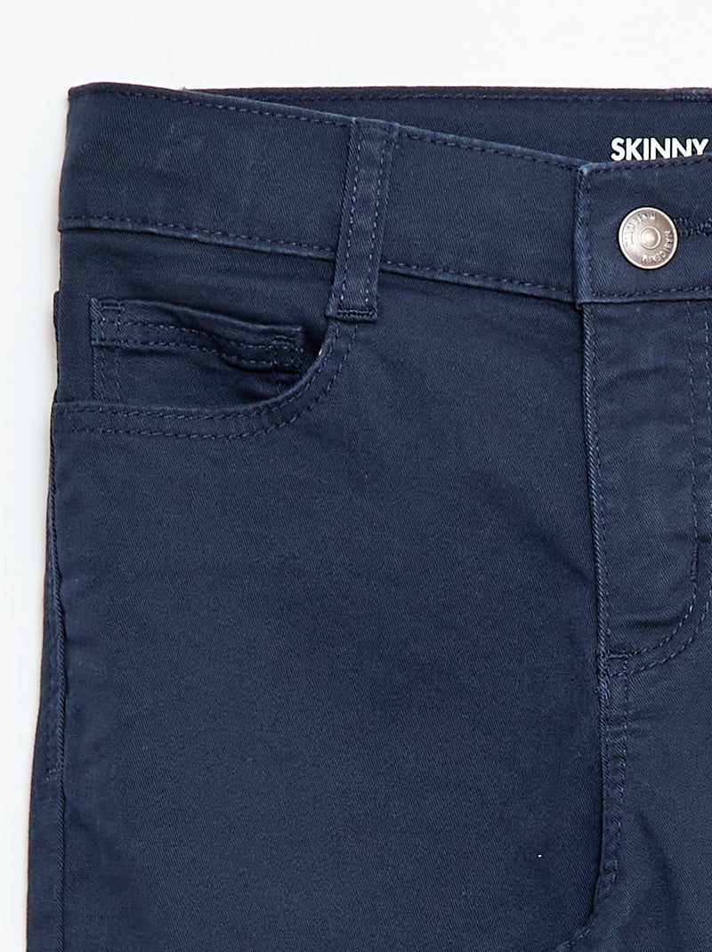 Skinny basisbroek Blauw - Kiabi