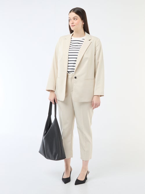 Skinny broek haak- en ritssluiting - Kiabi