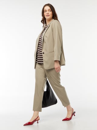 Skinny broek haak- en ritssluiting