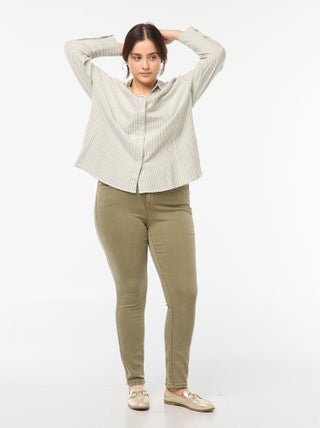 Skinny broek met hoge taille