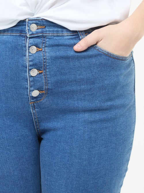 Skinny broek met zeer hoge taille - L34 - Kiabi