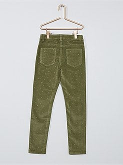 Skinny broek van corduroy - Kiabi
