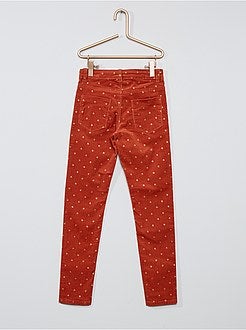 Skinny broek van corduroy - Kiabi