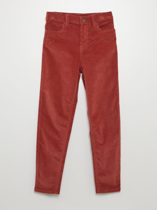 Skinny broek van velours - Kiabi