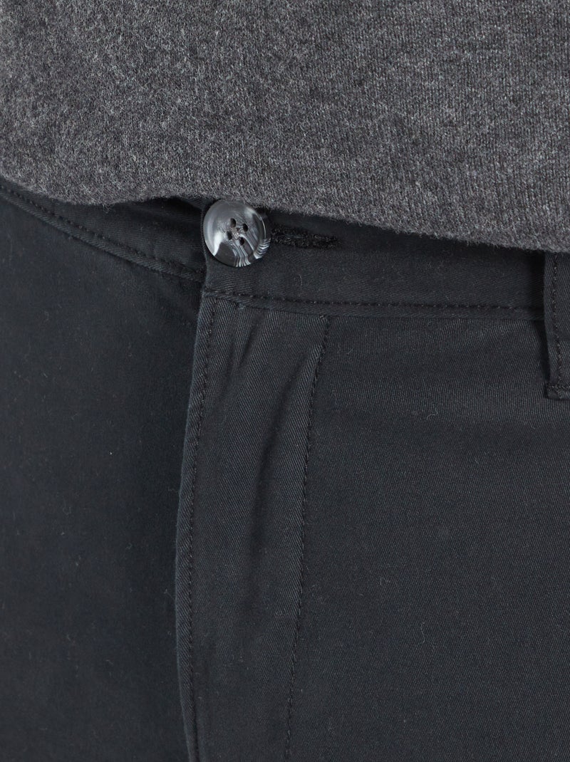 Skinny chino L30 zwart - Kiabi