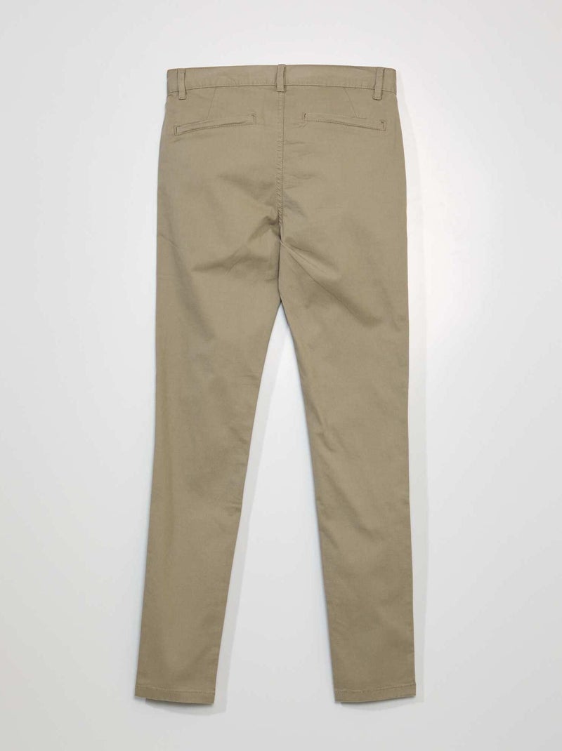 Skinny chino L34 BIEGE - Kiabi