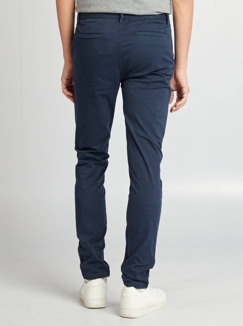 Skinny chino L34 BLAUW - Kiabi
