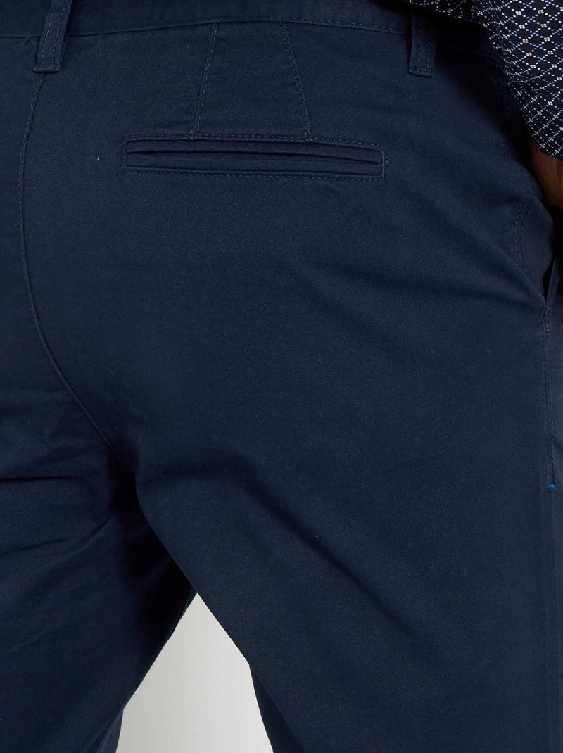 Skinny chino L34 BLAUW - Kiabi