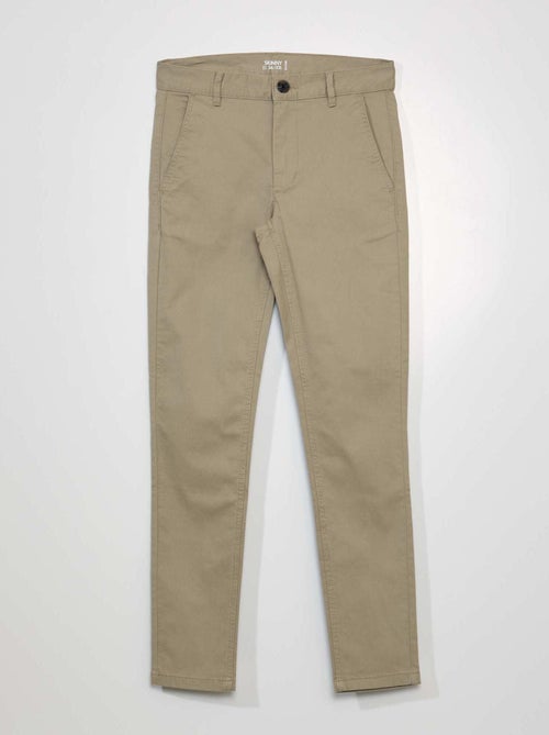 Skinny chino van stretchstof L32 - Kiabi