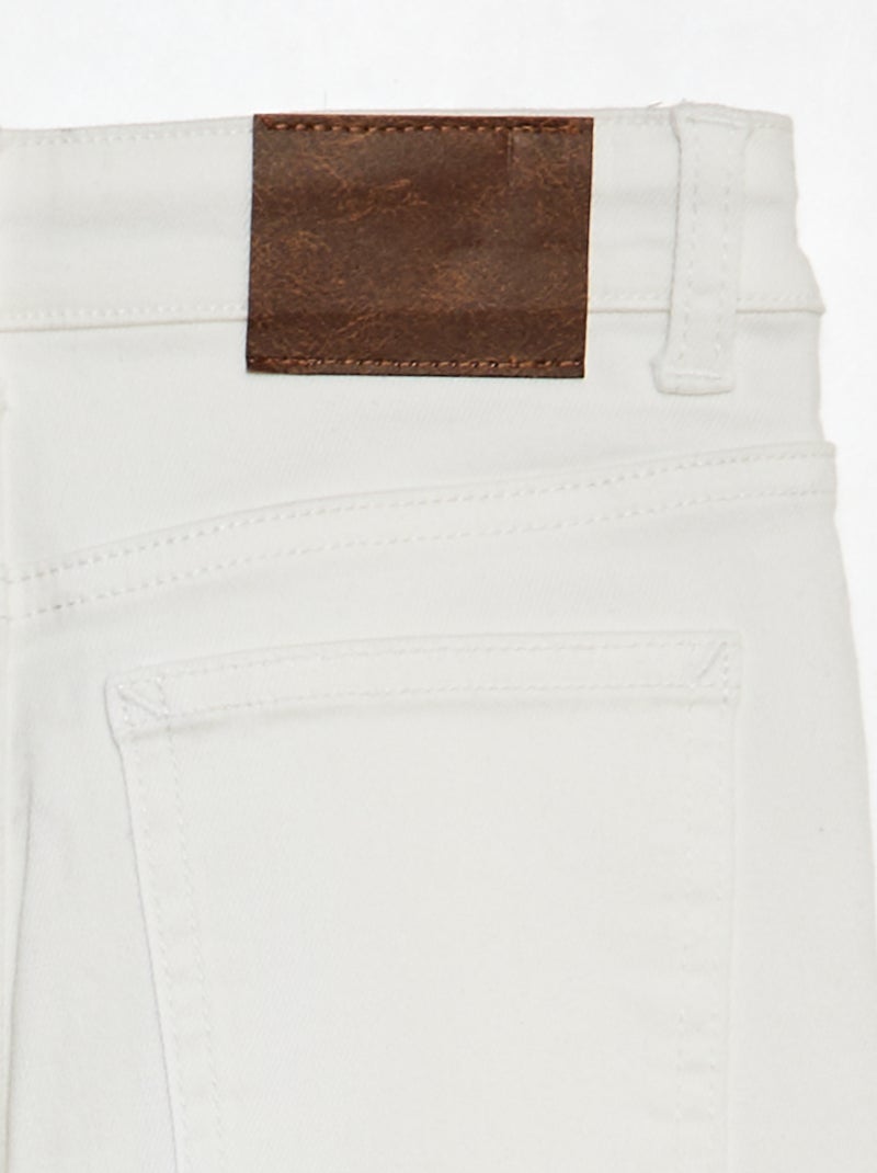 Skinny denim broek WIT - Kiabi