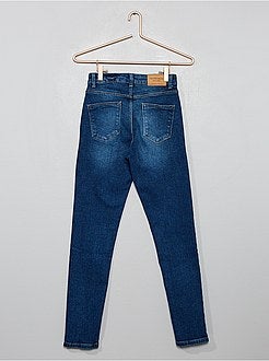 Skinny destroyed denim jeans met een hoge taille - Kiabi