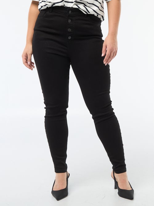 Skinny fit broek met zeer hoge taille - L30 - Kiabi