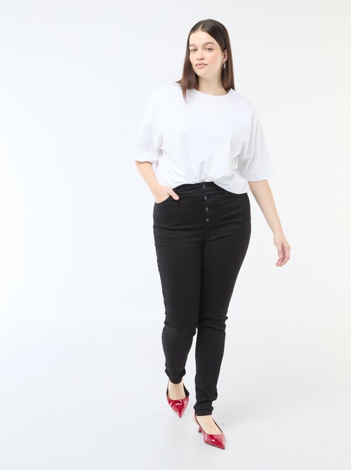 Skinny fit broek met zeer hoge taille - L32 - Kiabi