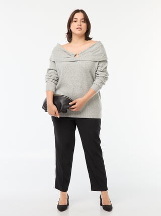 Skinny-fit jeans - strak model met elastische tailleband -