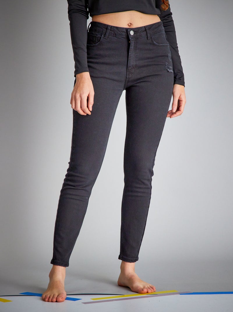 Skinny jeans - 5 zakken zwart - Kiabi