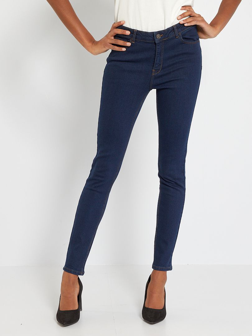 New Look Skinny jeans donkerblauw Metalen knopen Mode Spijkerbroeken Skinny jeans 
