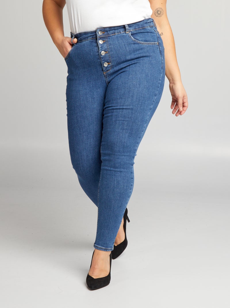 Skinny jeans L28 BLAUW - Kiabi