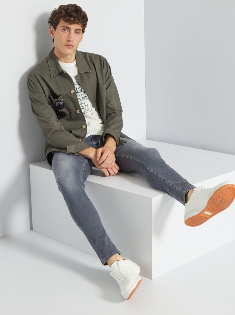 Skinny jeans L32 GRIJS - Kiabi