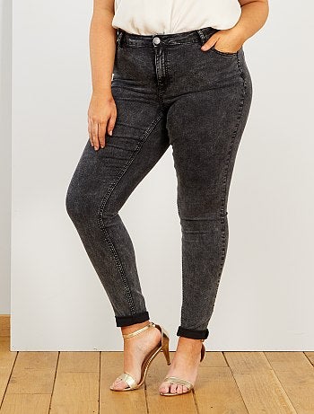 Skinny jeans met 5 zakken en push-up-effect L32 - Kiabi