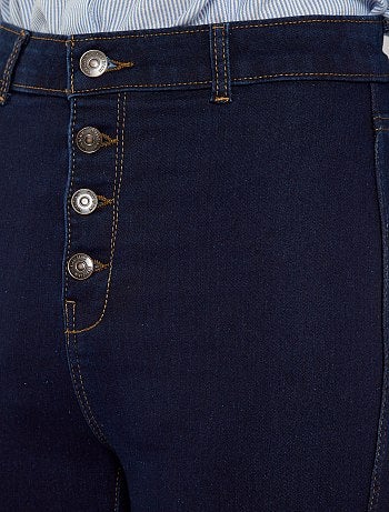 Skinny jeans met een gulp met knopen - Kiabi