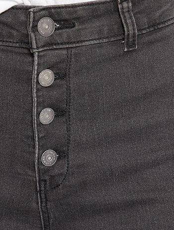 Skinny jeans met een gulp met knopen - Kiabi