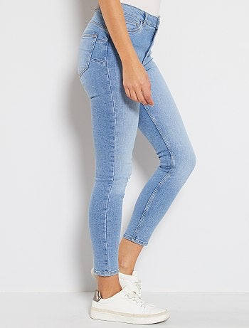 Skinny jeans met een hoge taille, lengtemaat 28 - Kiabi