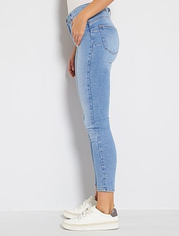 Skinny jeans met een hoge taille, lengtemaat 28 - Kiabi