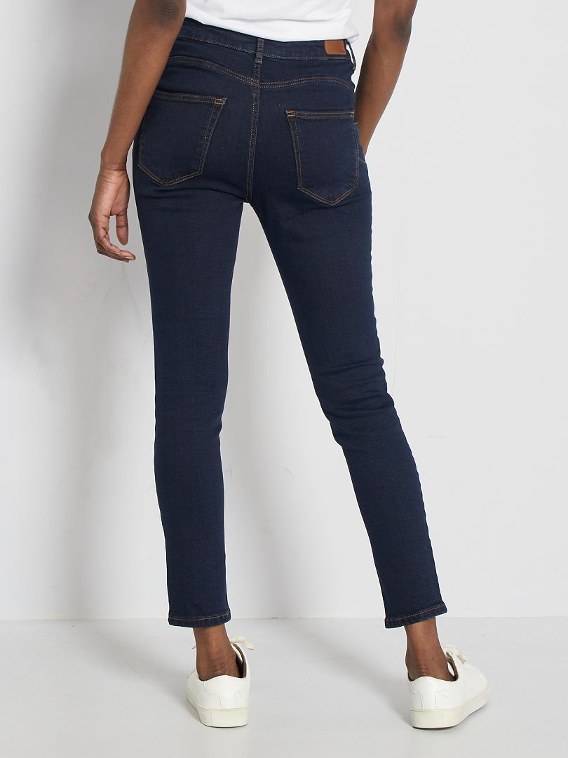 Ja Beraadslagen plein Skinny jeans met een hoge taille, lengtemaat 28 - BLAUW - Kiabi - 15.00€
